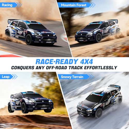 ZD Racing 1/12 Fast RC Cars for Adults, Max 50 MPH Brushless RC Drift Car with Gyro, 4WD RTR High Speed RC Rally Cars, with 3S 2200 mAh Drifting RC Remote Control Car for Adult Blue