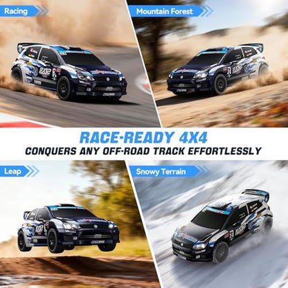 ZD Racing 1/12 Fast RC Cars for Adults, Max 50 MPH Brushless RC Drift Car with Gyro, 4WD RTR High Speed RC Rally Cars, with 3S 2200 mAh Drifting RC Remote Control Car for Adult Blue