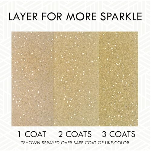 Rust-Oleum 301495 Specialty Glitter Spray Paint, 10.25 oz, Gold - color: Gold, size: 10.25 Ounce (Pack of 1)