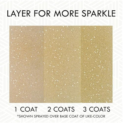 Rust-Oleum 301495 Specialty Glitter Spray Paint, 10.25 oz, Gold - color: Gold, size: 10.25 Ounce (Pack of 1)