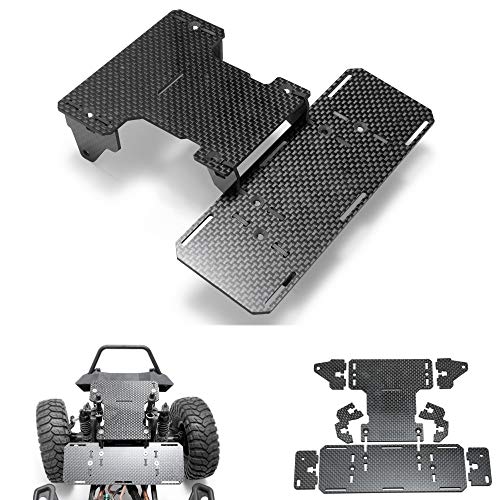 Front Battery Holder Carbon Fiber Chassis Battery Tray Mount for Axial SCX10 Upgrades Refit Accessories