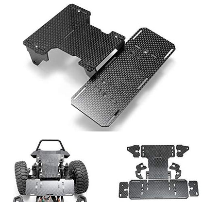 Front Battery Holder Carbon Fiber Chassis Battery Tray Mount for Axial SCX10 Upgrades Refit Accessories