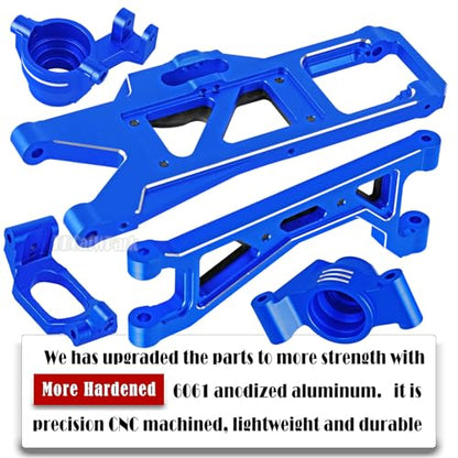 RC Upgrades Part for 1/10 WideMaxx,Model# 89086-4,Suspension Arms,Caster Block,Steering Blocks,Rear Stub Axle Carriers,Drive Shaft Axles,Camber Links,Tie Rod & Servo Horn,Navy Blue - color: Navy Blue - (Rc Upgrades)