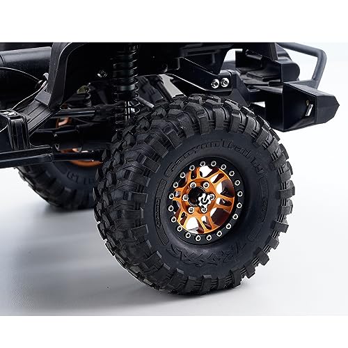 DJX 4PCS Aluminum M4 Wheel Nut Center Cap Locking Hubs w/Tool for 1/10 RC Crawler Traxxas TRX4 Axial SCX10 90046 D90 Redcat Gen7(Black&Silver) - color: Black&silver