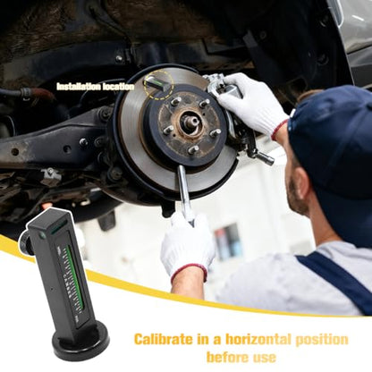 Car Adjustable Magnetic Gauge Tool, Vehicle Wheel Camber Castor Pillar Strut Alignment Tool, Magnetic Automotive Castor Gauge, Universal for Truck SUV RV Tyre Repair (Black) - color: Black