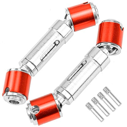 2Pcs Vgoohobby Metal Drive Shaft Transmission Axle Compatible with Axial SCX10 D90 90028 Tamiya CC01 1/10 RC Crawler Car (63mm-74mm)