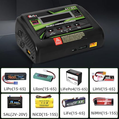 Lipo Battery Charger, 1S-6S RC Car Charger 150W Lipo Charger 10A Balance Charger Fast Charge Discharge Smart Charger for LiPo/Li-ion/Life Battery(1-6s) NiMH/NiCd (1-15s) RC Battery Charger