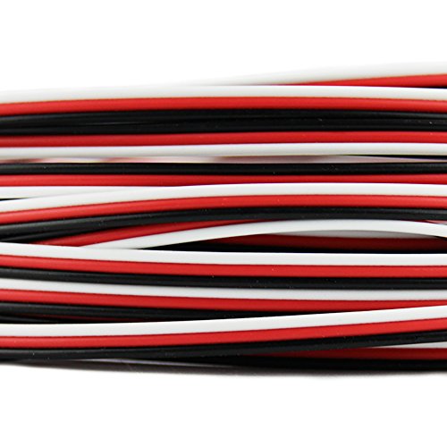 50 feet 22AWG Servo Cable 3p Line for Futaba JR RC Servo Hobby Model Aircraft Model Wiring 60 corex0.08mm
