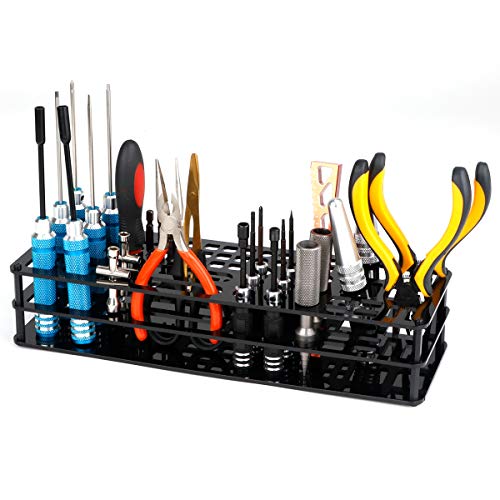 Screwdriver Storage Rack, Organizers for Hex Cross, RC Tools Rack 63 Holes | Organizers for Hex Cross, tool storage rack, rc tool bag storage rack, 63-hole, Easy to Install