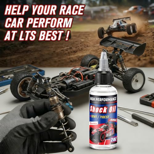 1 Bottles Racing Silicone Shock Oil 50WT 710CST | RC Car Shock Oil for Lubricating R/C Radio Controlled Cars and All Types of Vehicles, RC Shock Oil, Does Not Evaporate - style: 50wt 710cst