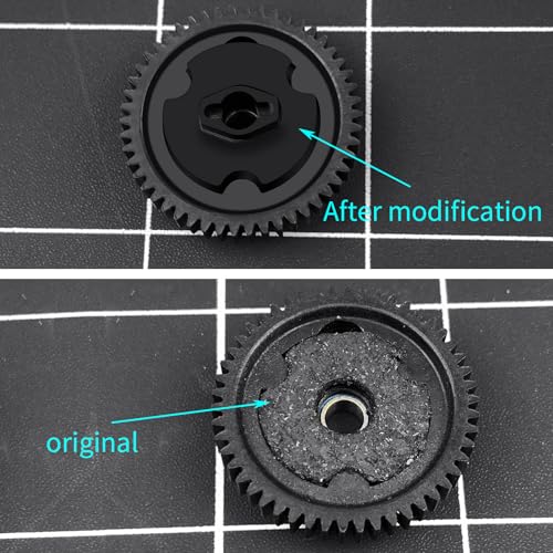 RC Metal Slipper Clutch Eliminator Aluminum Alloy Eliminator Gear Slipper Clutch Adapter for Traxxas 1/16 Mini E-Revo Slash 4WD Summit Upgrade Part Replacement