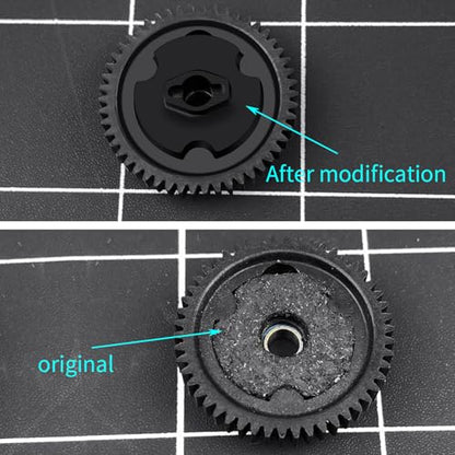 RC Metal Slipper Clutch Eliminator Aluminum Alloy Eliminator Gear Slipper Clutch Adapter for Traxxas 1/16 Mini E-Revo Slash 4WD Summit Upgrade Part Replacement