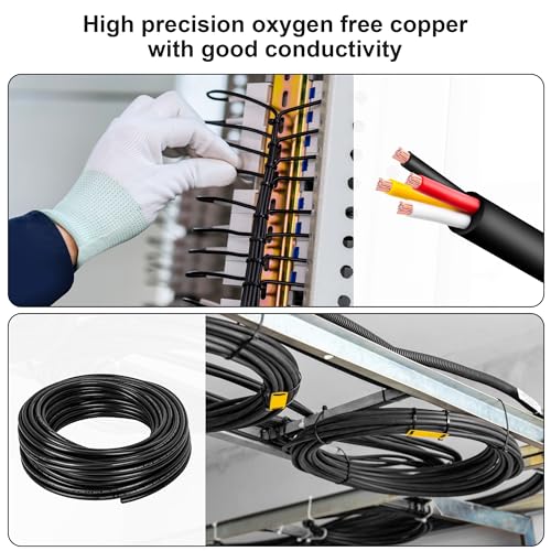 20 Gauge Wire 4 Conductor,20 AWG Electrical Wire Stranded PVC Cord Oxygen-Free Copper Cable,26FT 4 Core Pure Copper Flexible Cable Wire for LED Lamp Lighting Strips Automotive (20AWG-4C, 26FT)… - size: 26FT, style: 20AWG-4C
