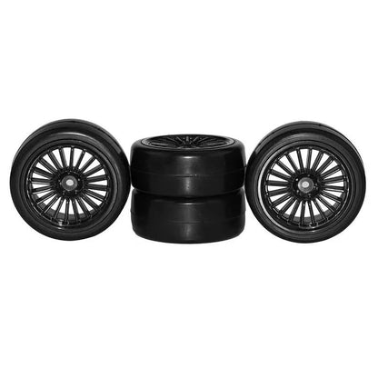 RC Car Toys For HSP For HPI Sprint 2 Drift RS4 1:10 4Pcs/2pcs 26mm Rubber RC Tyres Wheel Rims Hex 12 On Road 4WD(4pcs) - color: 4pcs