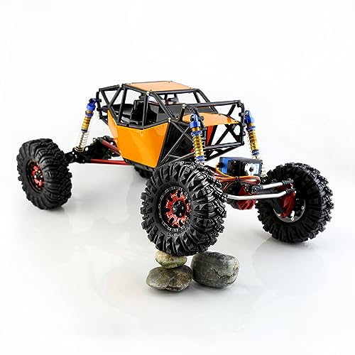 REDSPIDER 1.9 Inch RC Crawler Tires, 110mm Aggressive Mud Terrain Tires with Soft Sticky Compound & Foam Inserts, Compatible with 1/10 Scale Axial SCX10, TRX-4, Redcat Gen8 (Set of 4)