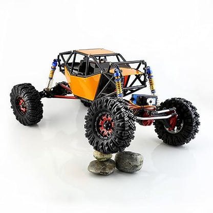 REDSPIDER 1.9 Inch RC Crawler Tires, 110mm Aggressive Mud Terrain Tires with Soft Sticky Compound & Foam Inserts, Compatible with 1/10 Scale Axial SCX10, TRX-4, Redcat Gen8 (Set of 4)
