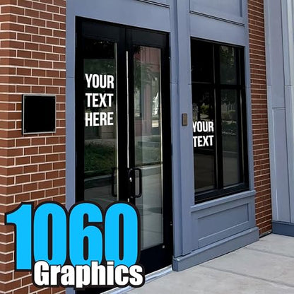 Custom Vinyl Lettering (3.4 inch Tall) - size: 3.4 inch Tall