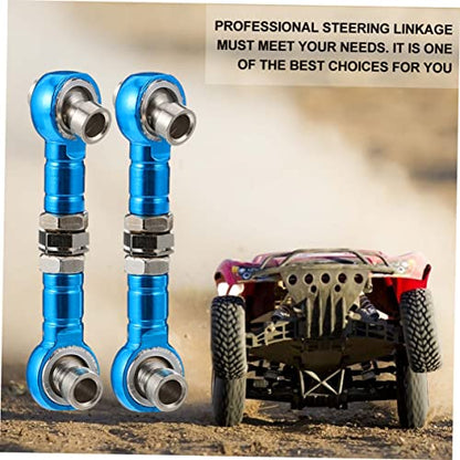 Rc Turnbuckle Rod Adjustable Linkage Steering Tie Rod Servo Link for Rc Car Truck 2 Pcs 1.57 X 0.39 X 0.31 in for Steering Control