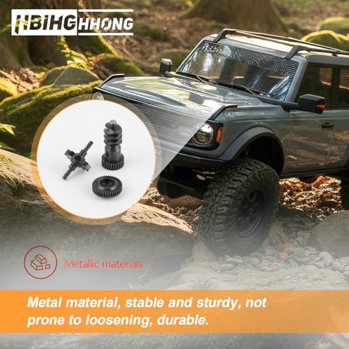 Transmission Gearbox Gears Set Mod 0.3 for Axial SCX30 SCX24 Ford Bronco Jeep Wrangler JLU K10 RC Crawler with Tool Kit