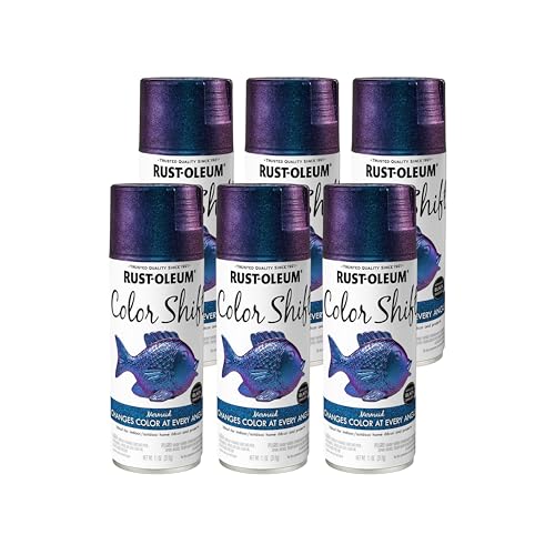 Rust-Oleum 398584-6PK Color Shift Spray Paint, 11 oz, Mermaid, 6 Pack - color: Mermaid, size: 11 oz (Pack of 6)