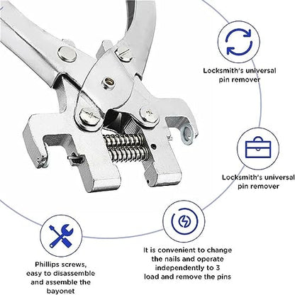 Multifunctional Car Key Disassembling Pliers, Car Key Disassembly Plier Car Folding Remote Peg Install Flip Key Blade Pins Remover Tool for LockSmith Kit Car Keys