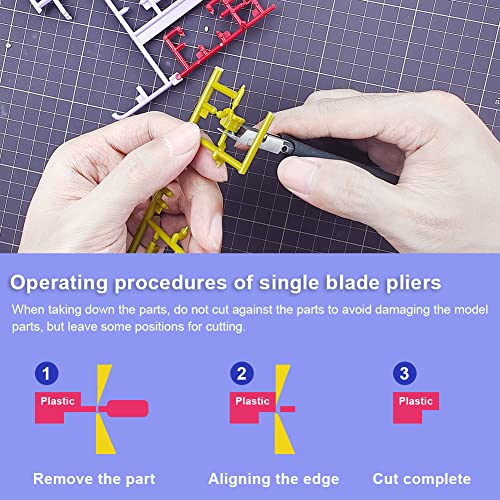 stedi Model Nippers Ultra Thin Single Edge for Plastic Model Kits | Hobby Nippers,Gunpla Nippers,Gunpla Building,Model Assembly,High Hardness Blade,Model Cutter - style: Single-edged (Black_for Professionals)