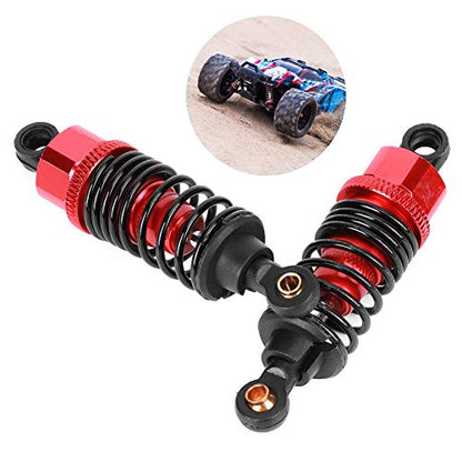 Shock Struts Damper, 2 Pcs Front Rear Shocks Damping Metal RC Car Upgrades Part Absorbers Oil Damper for 1/10 Flat RC Racing Car (60MM) - size: 60MM