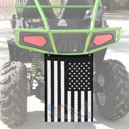 26''x22'' UTV ATV Mesh Trash Bag,Sak It Mesh Trash Bag for UTV,Universal UTV Trash Storage Sack Compatible With Polaris RZR,Can-Am,CFmoto,Teryx,Kawasaki,Golf Cart,Arctic Cat (American Flag) - color: American Flag