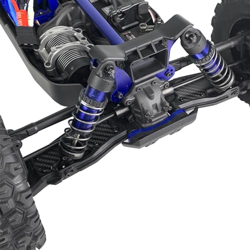 Front & Rear Suspension Arm Covers Carbon Fiber Dust Cover Proof Protection Plate for 1/8 Tra-xxas Sledge 4WD Monster Truck Upgarde Parts
