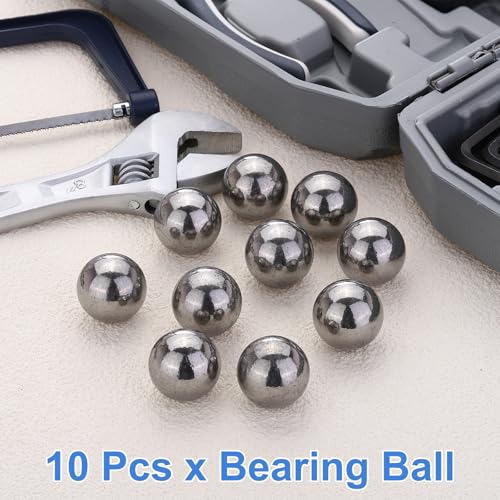 uxcell 10Pcs 25.4mm Bearing Balls, Solid Carbon Steel G1000 Precision Balls for Bearings Bicycles Casters Automotive Part and DIY (Mirror Polished) - size: 25.4mm