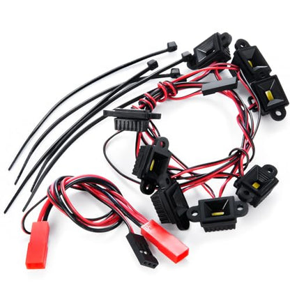 RCHUBAM RC Fender Light LED Rock Chassis Light with 8 Lamp Beads for TRX-4 | 8PCS LED Ligth,RC Upgrade Parts