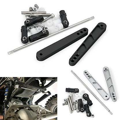 Alloy Rear Anti-Sway Bar Swaybar Set for 1/10 RC Axial Wraith RR10 Bombers (Silver) - color: Silver