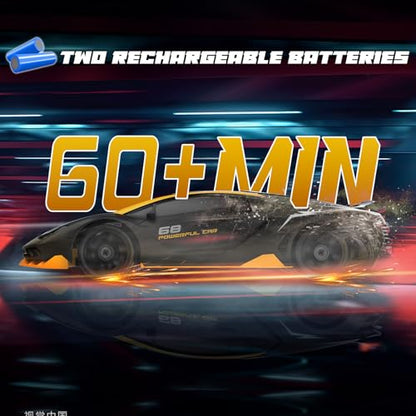 RC Drift Car Remote Control Car 2.4GHz 1/24 4WD 15KM/H High Speed Racing Sport with LED Lights & 1/28 Scale Gesture Sensing RC Stunt Toys for 6-12 Years Old Boys Girls