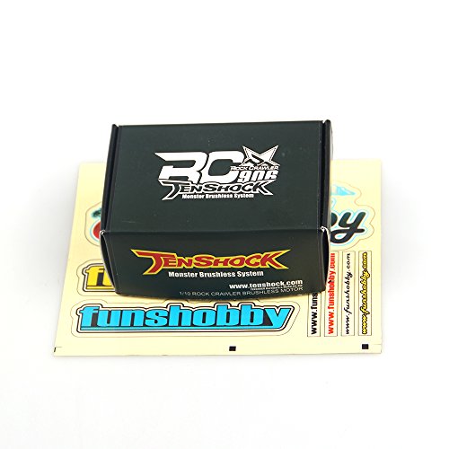 RC906 1250KV 6 Pole Brushless Motor for 1/10 1/14 Axial Wraith Crawler,Get funshobby Decal