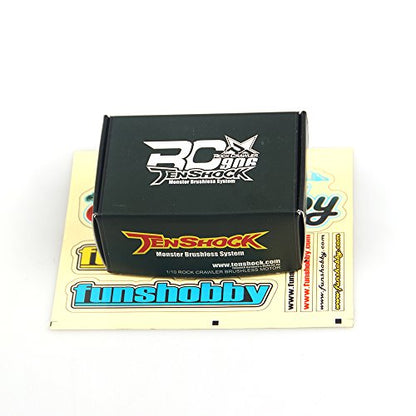 RC906 1250KV 6 Pole Brushless Motor for 1/10 1/14 Axial Wraith Crawler,Get funshobby Decal