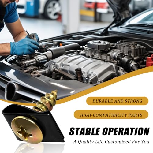 170PCS Car U-Clip and Screw Assortment Kit, Automotive U Nut Screw Clip, 9 Sizes Auto Body Panel Screws U Nuts Replacement, Vehicle U Clips Bolts Replacement Parts for Dash Door Panel Interior