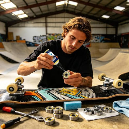 Bearing Oil 100ml Lubricating Portable Smooth Lubricant | Smooth Skateboard Bearing Oil for Roller Skates Scooters Fingerboard Park Yard Garden Women