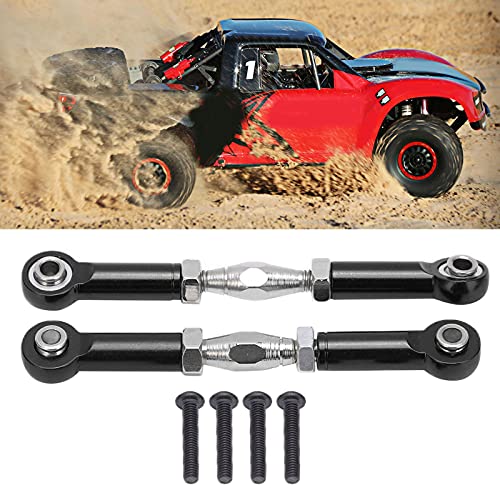 Front Sway Bar Kit with 2.7 inch Aluminum Alloy Arms High Tensile Strength Front Anti Roll Bar Suspension Stabilizer for 1 7 Remote Control Cars Lightweight Sturdy RC (Black) - color: Black