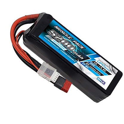 NHX Muscle Pack 4S 14.8V 5200mAh 50C Lipo Battery Dean-Style T Connector