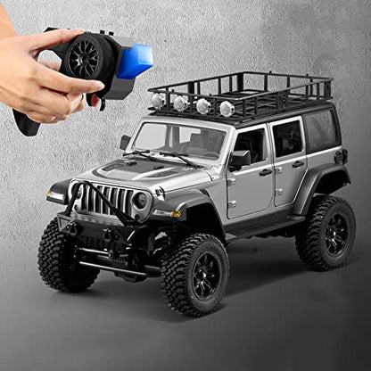 1/12 2.4Ghz Crawler RC Car, Full Scale Throttle/Steering,All Terrain Hobby 4WD Off Road Truck Vehicle Models RC Monster Vehicle Truck Crawler with LED Lights RTR for Adult 14+