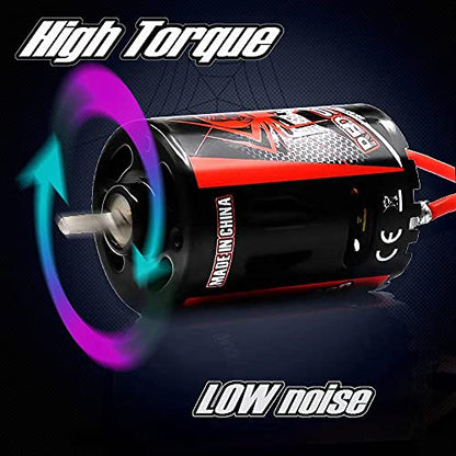 RC Motor 23T 540 Brushed Motor Shaft 3.175mm Compatible with Axial SCX10 AXI03007 90046 Traxxas TRX4 D90 MST Tamiya CC01 1/10 RC Crawler Short Truck Car