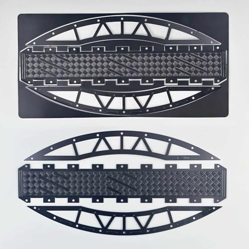 RC Crawler Bridge Obstacle, Stainless Steel DIY Assembly Ramp for 1/12 1/18 1/24 RC Crawler Course Accessories (Black Arch Bridge) - style: Black Arch Bridge