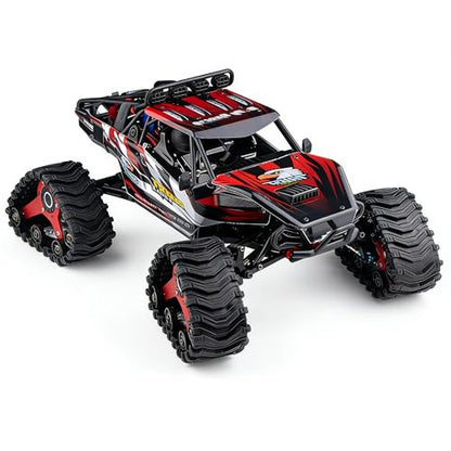 TRX4 Snow Track Tires 4Pcs, All Terrain Track Kit for 1/10 1/8 RC Crawler Car, SCX10 II & TRX4 Upgrade Accessories (Silver Gray)