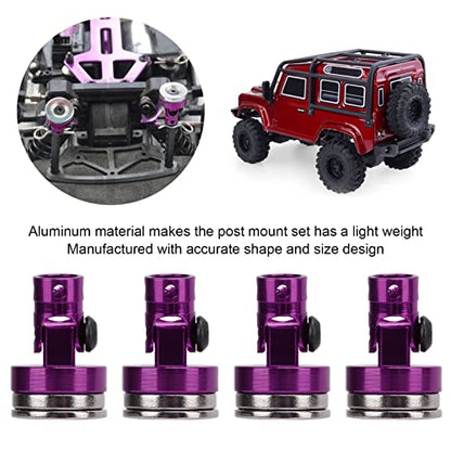 4Pcs RC Magnetic Body Post, RC Body Post, 6061 Alu, Invisible Shell Mount for 1/8 1/10 Car()