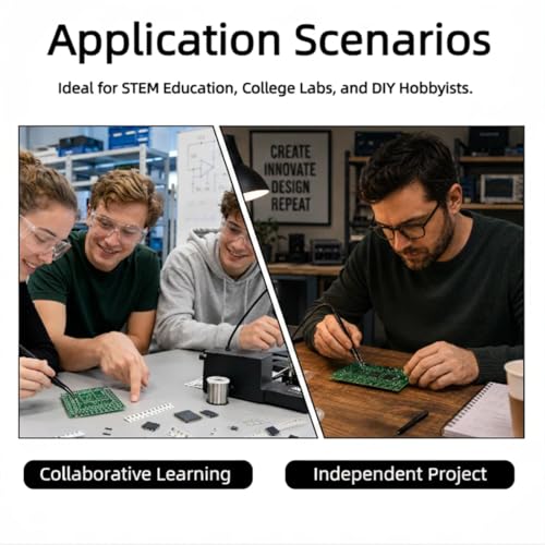 [2 Pack] SMD Soldering Practice Kit, SMT Components Solder Training Kits for Electronics, PCB Board Soldering Practice for Beginners and Adults, DIY Electronic Project