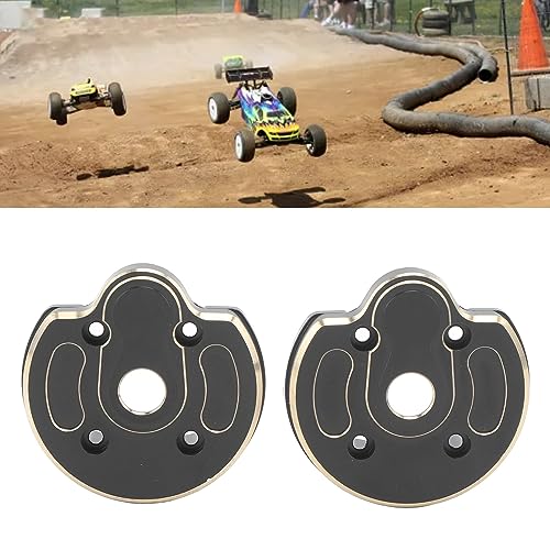 2 PCS Brass RC Steering Knuckles, 1/10 RC Crawler Brass Front and Rear Portal Weights Cover Plates for 1/10 SCX10 III AR45P Axle