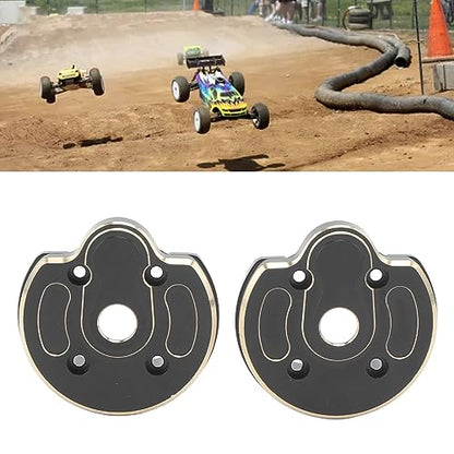 2 PCS Brass RC Steering Knuckles, 1/10 RC Crawler Brass Front and Rear Portal Weights Cover Plates for 1/10 SCX10 III AR45P Axle