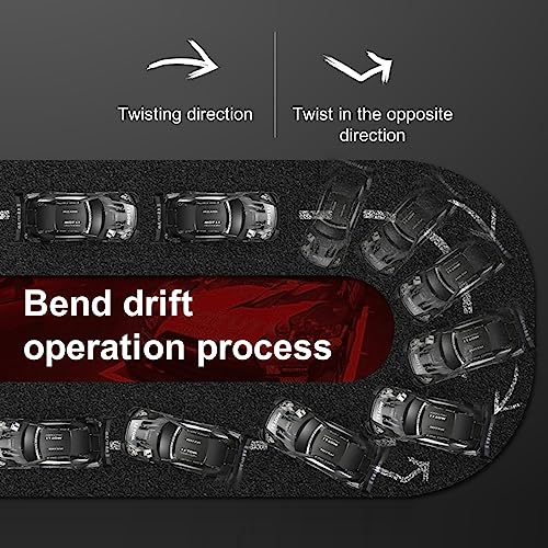 GoolRC RC Drift Car, 1:16 Scale 4WD 40KM/H High Speed RC Racing Car, 2.4GHz Electric Sport Drifting with Headlight, Drifting & Racing Tires for Adults (Black) - color: Black
