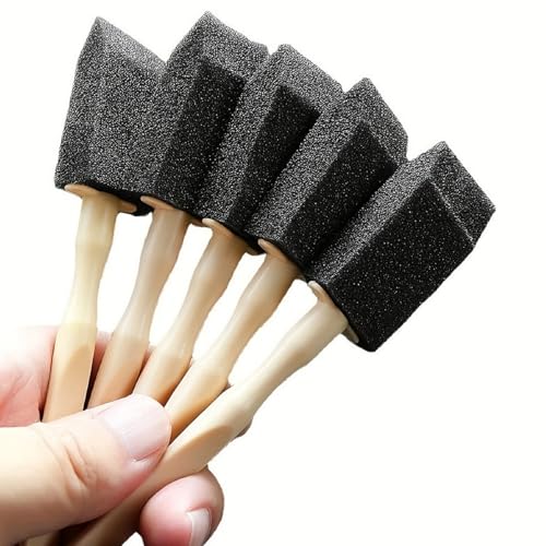 Car Detail Cleaning Brushes, 5PCS Sponge Vehicle Air Conditioning Vent Duster Detail Brush with Handle, Soft Auto Exterior Interior Dashboard Cleaning Kit, Universal for SUV RV Truck