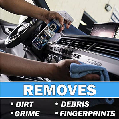Chemical Guys, 9-Piece Interior Car Cleaning Kit, Cleaner, Gel, Brushes | Sticky Icky Car Cleaning Gel, detailing brushes, and microfiber towels, complete car interior cleaning and refresh bundle - style: KIT